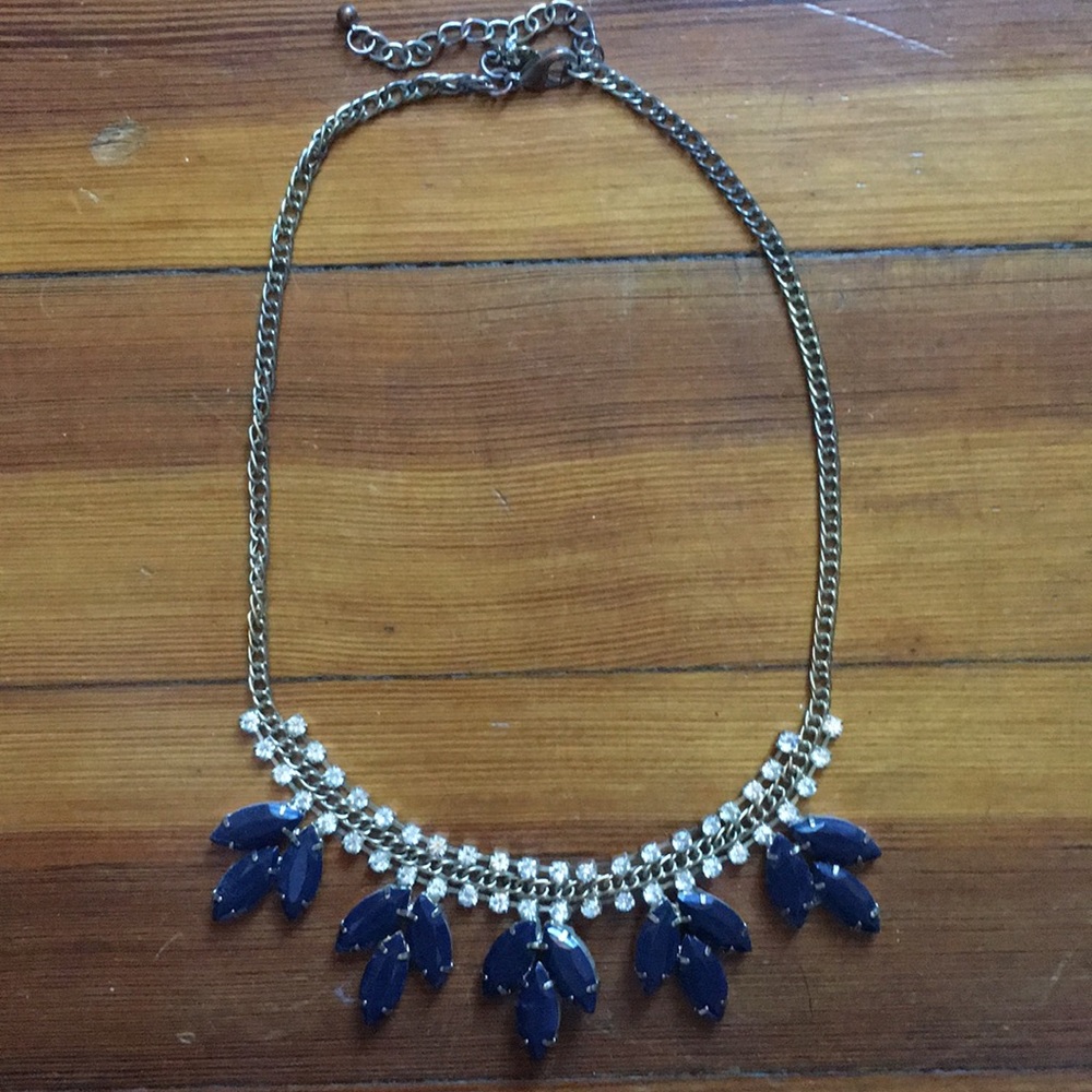 J Crew blue stone beaded necklace